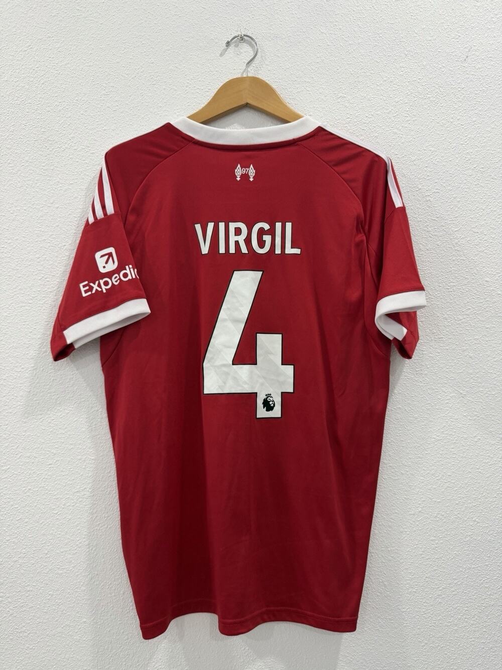 Adidas Liverpool FC Home Jersey 2025/26 Stadium Soccer Virgil 4 Men Large￼